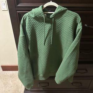 Zyia Green Quilted Hoodie